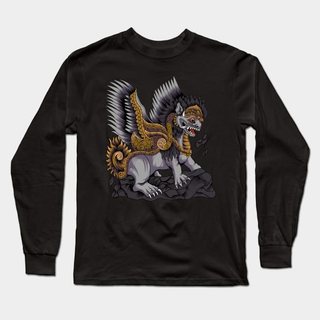 Singa Ambara Raja Long Sleeve T-Shirt by Marciano Graphic